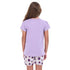 Girls summer pajama set Lilac t-shirt + Floral shorts